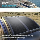 Renogy 100W Flexible Solar Panel 12V Mono Off-Grid Bendable Marine RV view 3