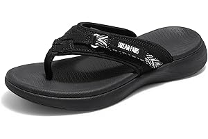DREAM PAIRS Women's Arch Support Flip Flops Comfortable Thong Sandals