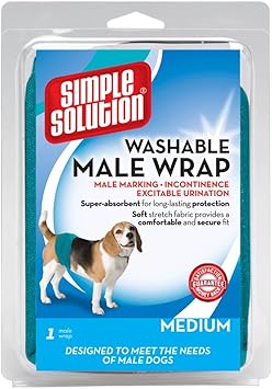 Amazon Com Simple Solution Washable Male Wrap Medium Teal