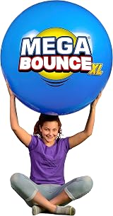 Wicked Mega Bounce XL Giant Inflatable Ball 80cm 2.51m Circumference + Pump view 7