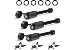 3 Pack Trailer Hitch Lock, Hitch Pin Lock with 5/8 Inch Diameter Anti-Theft Hitch Locking Pin for 2 Inch & 2-1/2 Inch Receive