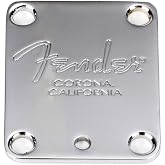Fender Standard Guitar Neck Plate,Chrome