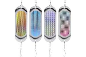 KCMOSGI Kokanee Dodger Fishing Dodgers, 4.5 inch Kokanee Dodger Trolling Flashers, for trolling Salmon, Halibut, Lake Trout