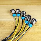 Gebildet 5Pcs 12mm 230V AC LED Indicator Lights Red Orange Blue Green White view 3