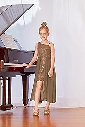 GRACE KARIN Girls One Shoulder Sequin Dress Size 8