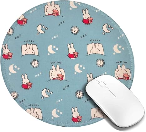 Amazon Co Jp Miffy ミッフィー マウスパッド レザー 丸型 ゴム製裏面 ゲーミングマウスパッド かわいい Pc パソコン デスクマット 滑り止め xcm ホビー