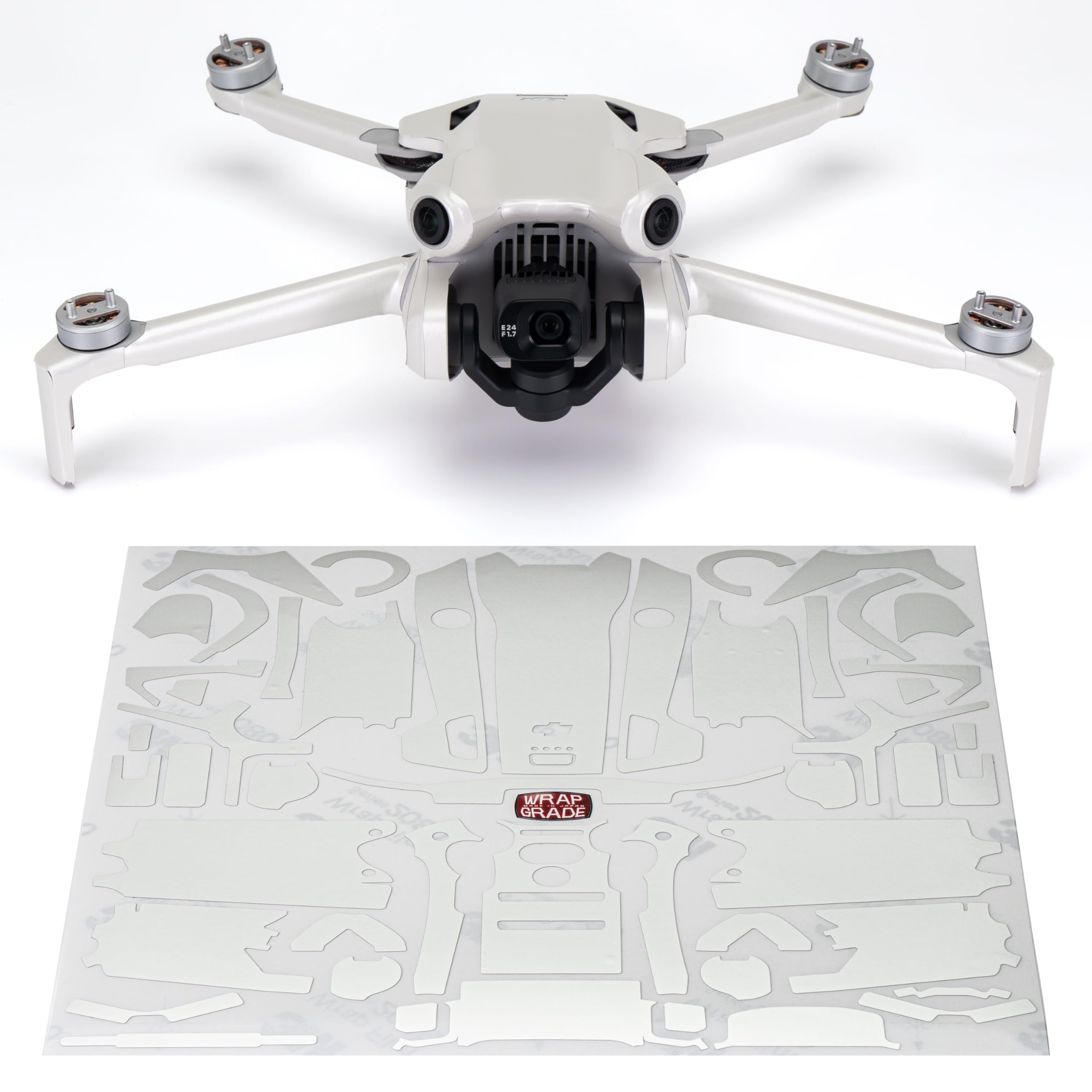 WRAPGRADE Skin Stickers Compatible with DJI Mini 4 Pro | Full Wrap (Madagascar Pearl)