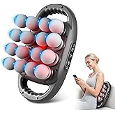 Kocuno 16-Head Massage Gun Set, Deep Tissue Massager with 9 Modes & Levels, Muscle Massager Pain Relief, Percussion Massage Gun for Back/Shoulders/Legs/Waists (Black, 16-Head)