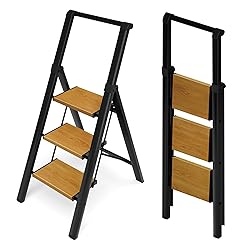 HillhutApex 3 Step Foldable Aluminum Step Ladder