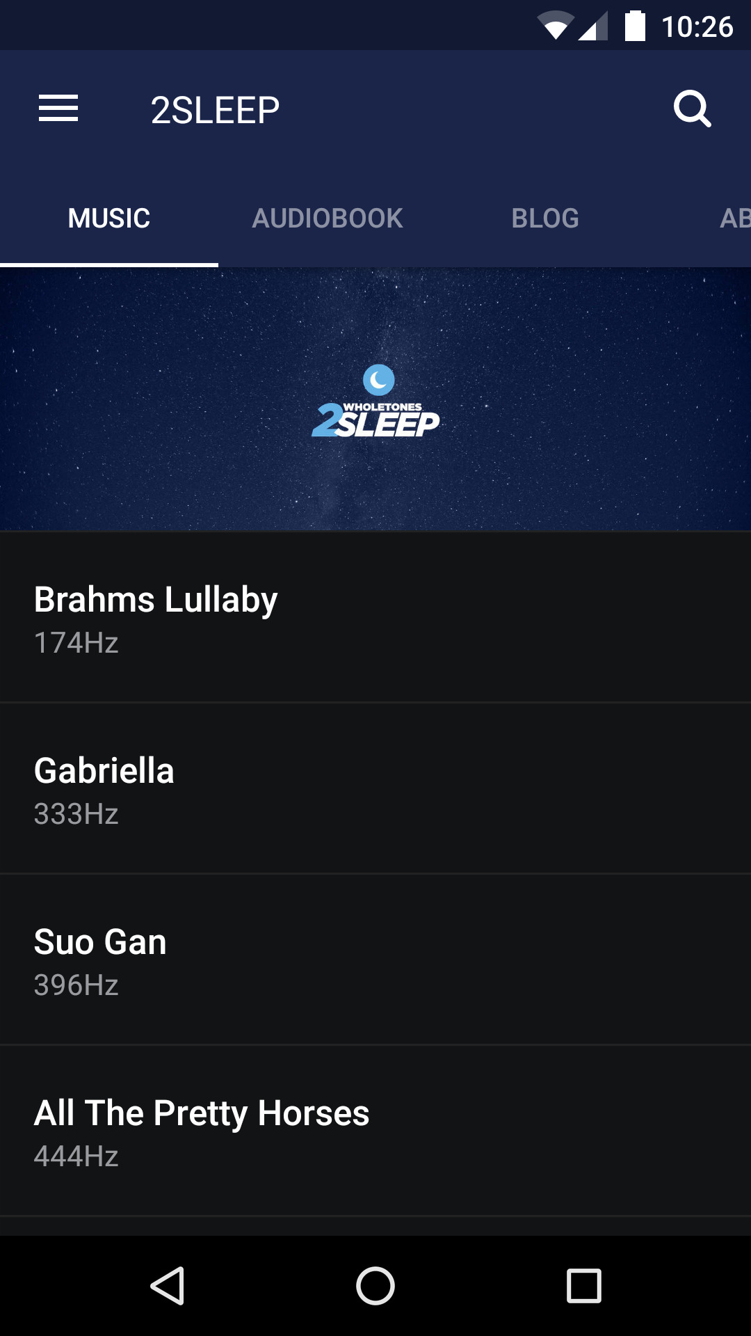 WHOLETONES 2Sleep