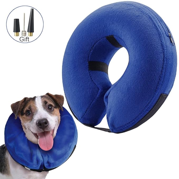 Protective Inflatable Collar for Cats and Dogs, Adjustable