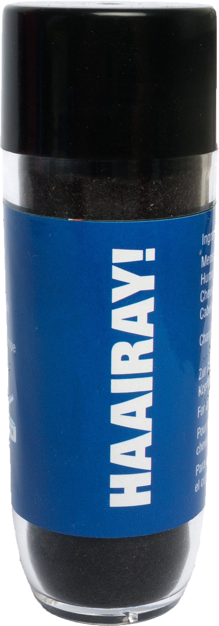 HAAIRAY! Real Human Hair Fibers - Not Synthetic - Hair Loss Concealer & Thickener for Men & Women - Jet Black