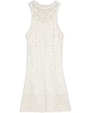 knit travel dresses Le Lis Female Cable Knit Sweater Dress, Beige Size L
