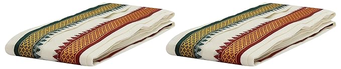 Men's Cotton Towel- Pack of 2 (White) 58 inches
