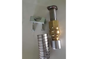 INNOVATIVE GENERATOR SOLUTIONS GenExhaust compatible with Honda EU6500iS/EU7000iS Generator 1-1/2" quick disconnect steel tubing exhaust extension 8 foot length