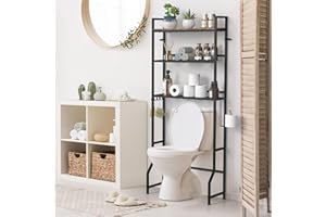 Over The Toilet Storage Rack 3 Tier Industrial Bathroom Over Toilet Shelf Organizer Freestanding Above Toilet Storage Stand w