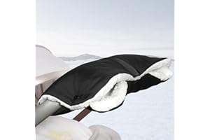 Stroller Gloves Winter Hand Warmmuffs - Evencaphy Anti-Freeze Stroller Mittens Extra Thick Windproof Warm Hand Gloves for Pushchair, Pram, Stroller & Car Seat Bar