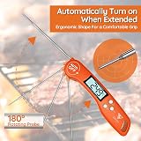 DOQAUS 3s Instant Read Meat Thermometer Backlit LCD Foldable Probe view 2