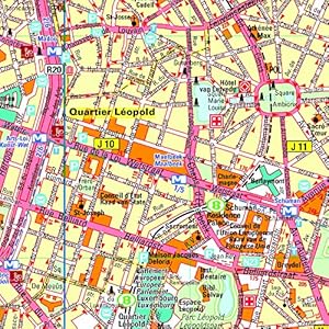 Michelin Map Brussels #44 (Maps/City (Michelin))