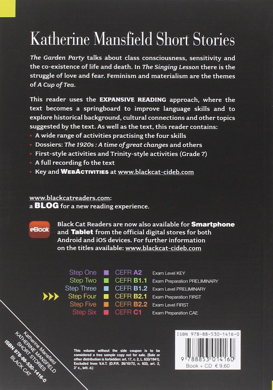 Short Stories Book Con Cd Lingua Inglese Katherine Mansfield Short Stories Audio Cd Mansfield Katherine Della Bosca Gina Amazon It Libri