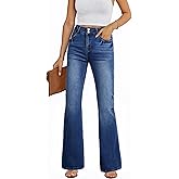 EVALESS Womens Flare Bell Bottom Jeans High Waisted Wide Leg Bootcut Jeans Stretchy Denim Pants