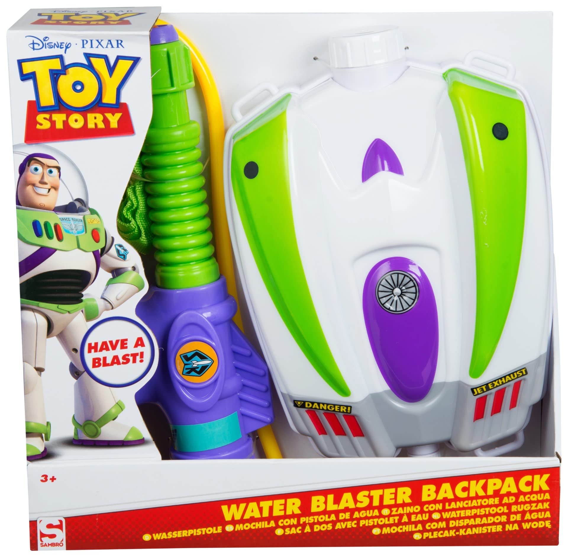 Sambro Toy Story Water Gun with Reservoir, Multi-Colour (DTS-3377)
