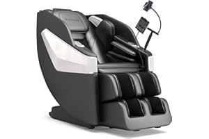Redcamp Massage Chair Full Body: Zero Gravity with SL Track, 3D Robot Hands, Heat, Airbag Massage, Foot Roller, Bluetooth, Body Scan, LED Remote, Wireless Phone Charging