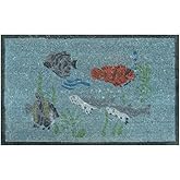 Rubber-Cal "Aquarium Decorative Home Natural Coir Doormat, 18 x 30-Inch