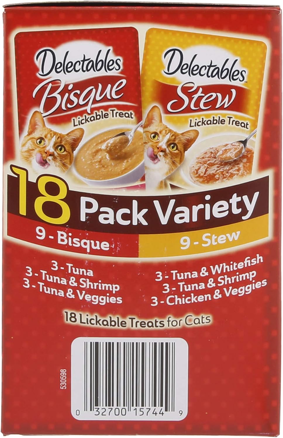 Hartz Delectables Bisque Lickable Wet Cat Treats - Chicken, Tuna & Shrimp : Pet Supplies