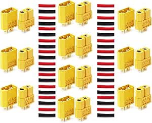 LHI 10 Pairs XT-60 XT60 Male Female Bullet Connectors Plugs for RC Lipo Battery &hellip;