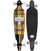 Paradise Longboard Complete 9.5" 44" Bamboo Tiki Face Drop Through Pintail Shape,PALB-85