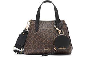 Calvin Klein Womens Millie 2 in 1 Triple Compartment Mini Satchel Crossbody