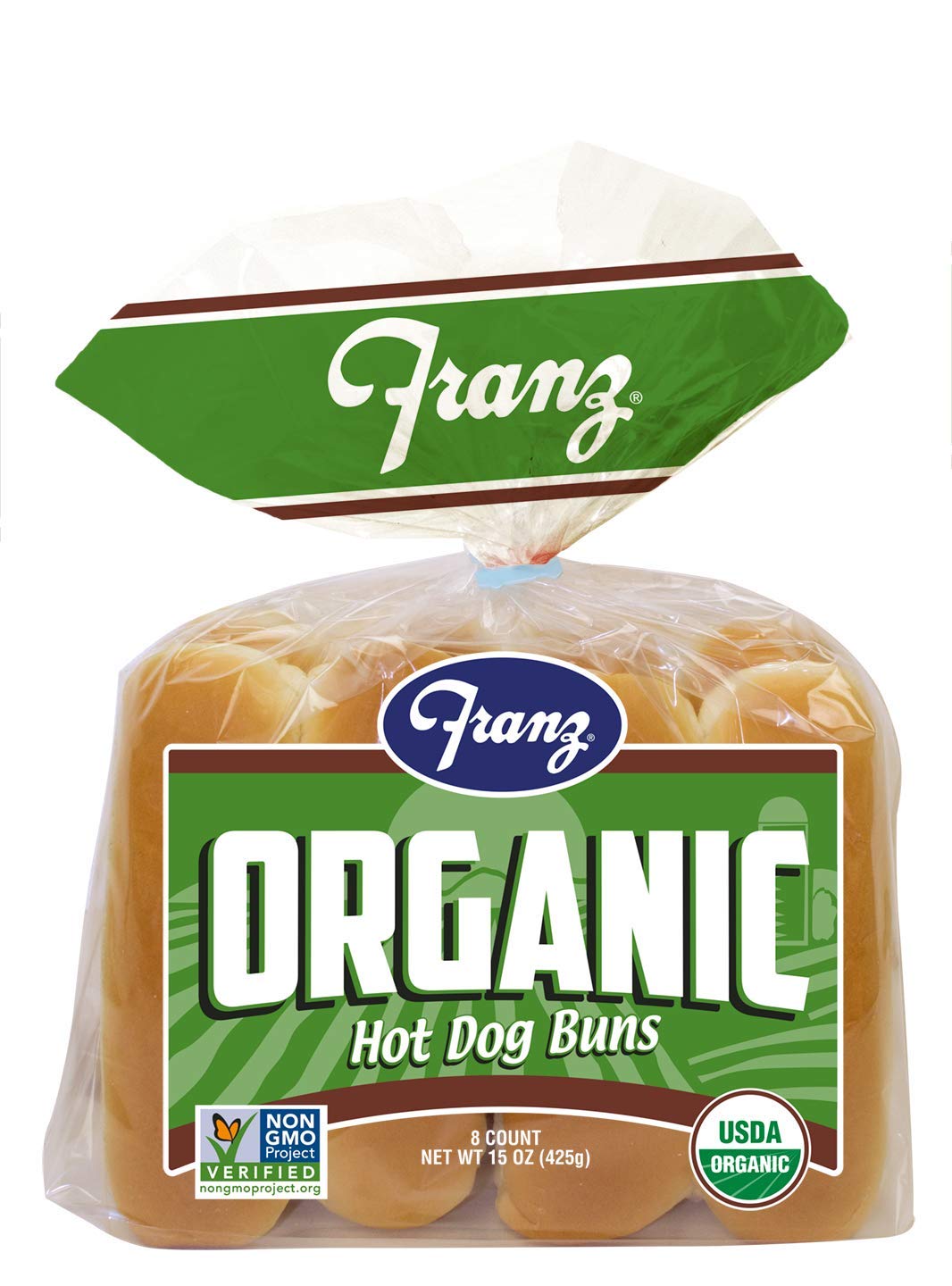 Franz Organic Cluster Hot Dog Buns, 15 oz Grocery