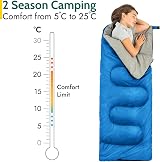 Trail Kids Sleeping Bag 200gsm Mini Envelope 2 Season 160cm x 65cm view 4