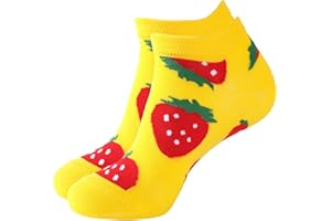 Women’s Fun Ankle Socks Cotton Blend Low Cut Colorful Patterns for Casual Wear & Light Sports
