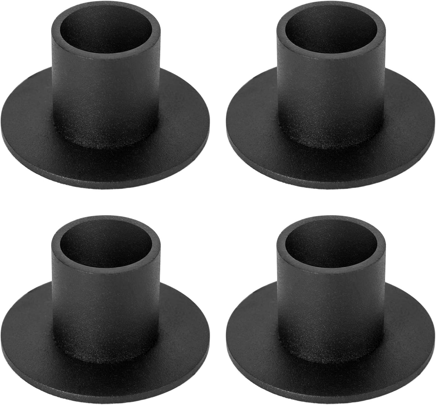 Candles & Holders - HUANGXIN 4 Pcs Black Candle Holders Retro Candlestick Holder Farmhouse Decor for Home Wedding Party Anniversary Housewarming Gifts for Women Men