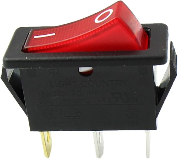 LUK UN JUN 12092724 120 Volt Rocker Switch Lighted On Off for FMI Desa Electric