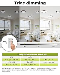 hepside 1Pack Dimmable Flush Mount Ceiling Light