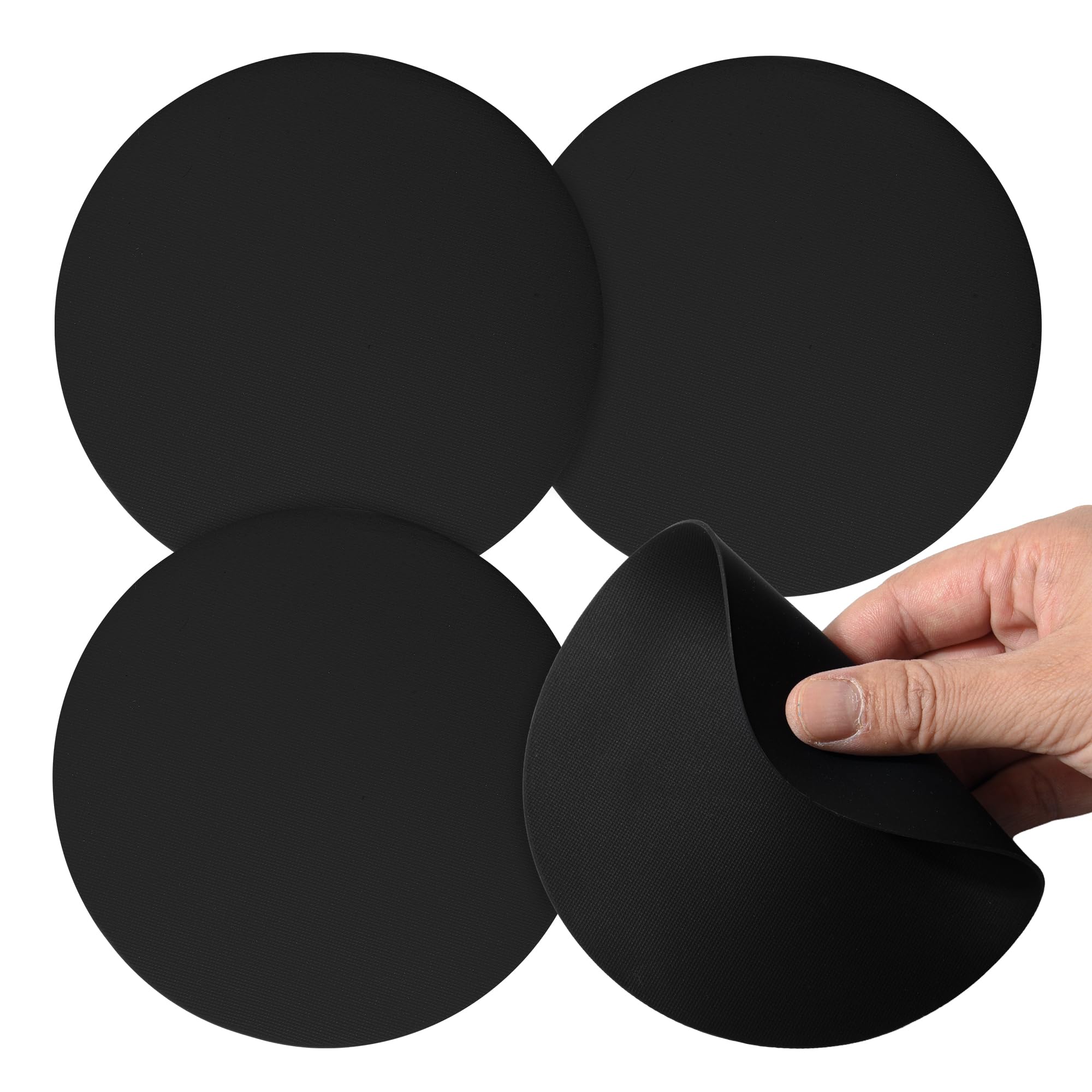 Photo 1 of ***STOCK PHOTO FOR REFERENCE ONLY***
Silicone Jar Opener Gripper Pad, Jar Grippers for Opening Jars, Round Black Multi-Purpose Kitchen Gadgets, Non Slip Jar Bottle Lid Openers for Seniors, Kids, Women, People with Arthritis, 4 Pieces