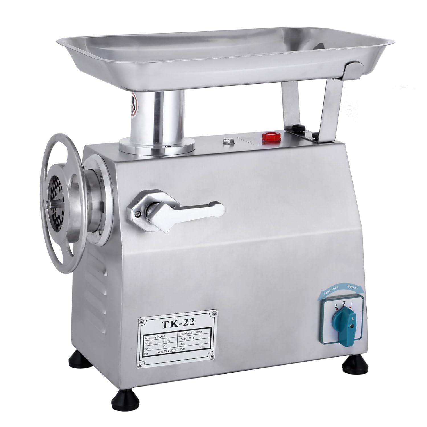OldFe 250kg/h 850W Tritacarne Elettrico In Acciaio Inox 218RPM Macina