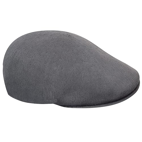 Kangol Bamboo 507 Flat Cap for Men and Women, Large, Charcoal in