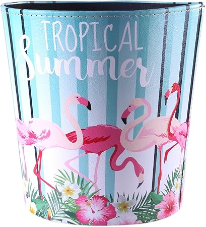 Yakok Mulleimer 10l Flamingo Papierkorb Abfalleimer Klein Mull