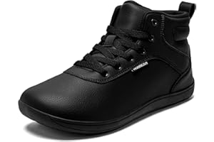 HOBIBEAR Women's Wide High-Top Barefoot Sneakers | Men's Mesh Lined Comfortable Ankle Bootie | Minimalist Zero Drop Sole