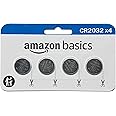 Amazon Basics 4-Pack CR2032 Lithium Coin Cell Battery, 3 Volt, Long Lasting Power, Mercury-Free