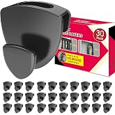 Space Saving Hanger Hooks 30Pcs, Upgrade Heavy Duty Hangers Connector Hooks | Space Saver, Premium Hanging Closet Organizer for Dorm, Ganchos para Colgar Ropa, Black