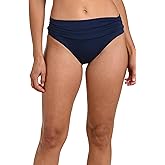 Island Goddess Shirred Band Hipster Bikini Swimsuit Bottom