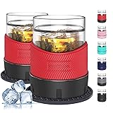 Ourokhome Whiskey Freeze Glasses, Patent Plastic