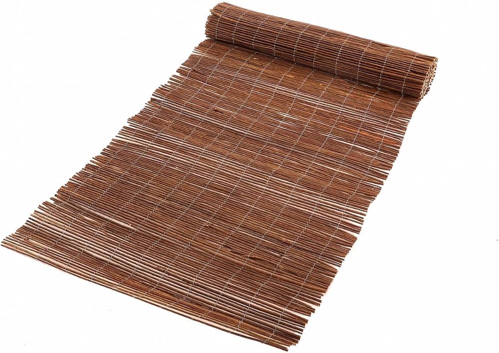 Oypla Natural Willow Outdoor Garden Fencing Screen 1m x 4m Roll