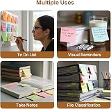 OWLKELA Sticky Notes 800 Sheets 75x75mm 8 Colors 100 Sheets Pad Set view 5