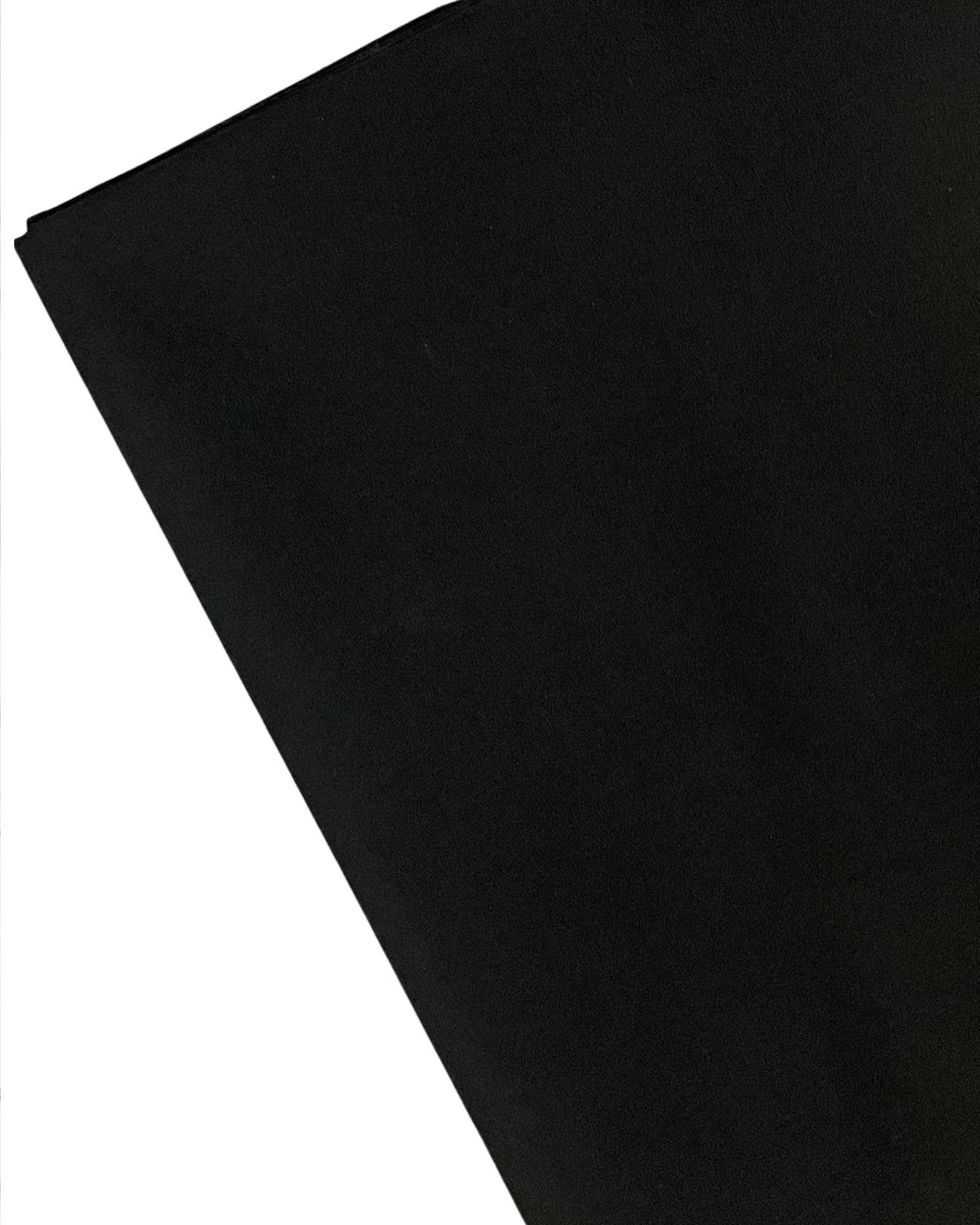 Plain Black Fabric - 45 inch / 112 cm Wide - for Dressmaking, Art & Craft, Sewing - 3 Metre